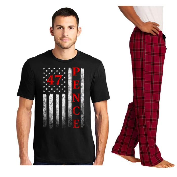 2024 Mike Pence American Flag Vintage Faded Distressed Pajama Set