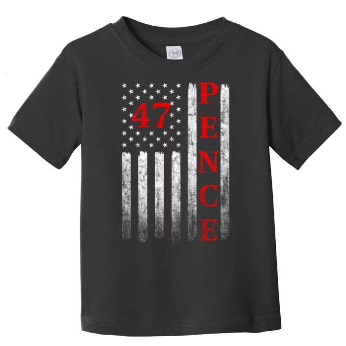 2024 Mike Pence American Flag Vintage Faded Distressed Toddler T-Shirt