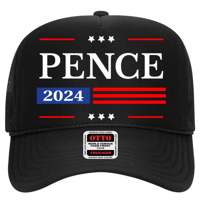 2024 Mike Pence President High Crown Mesh Trucker Hat