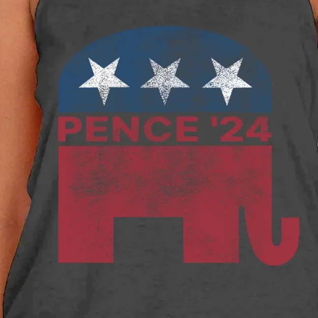 2024 Mike Pence President Women's Knotted Racerback Tank