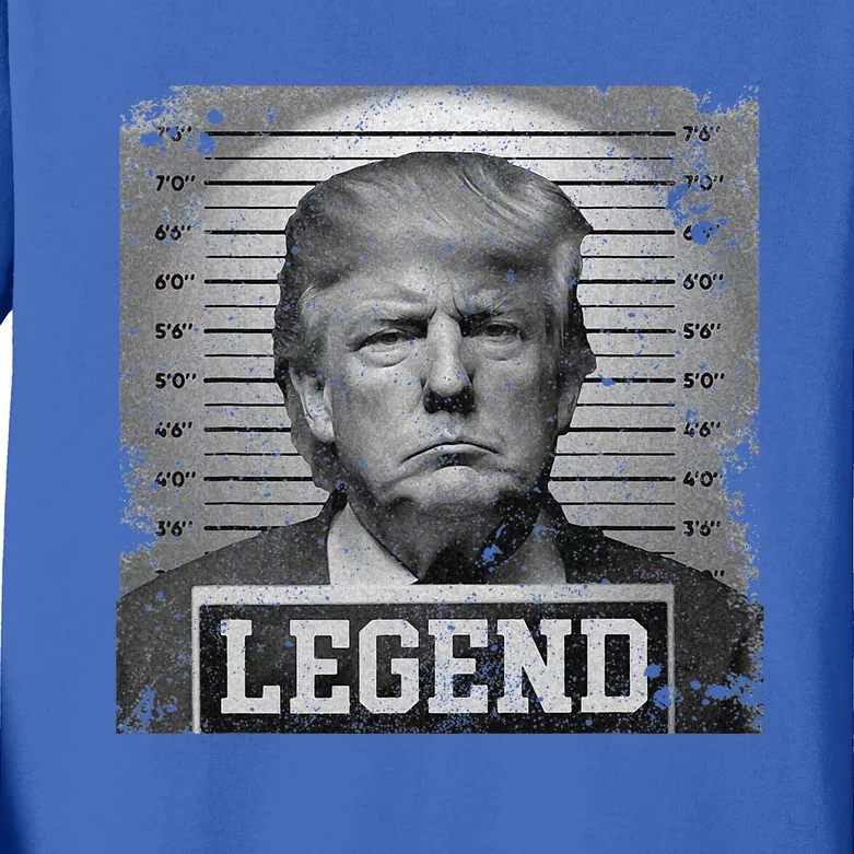 2024 Mugshot President Legend Never Surrender Kids Long Sleeve Shirt