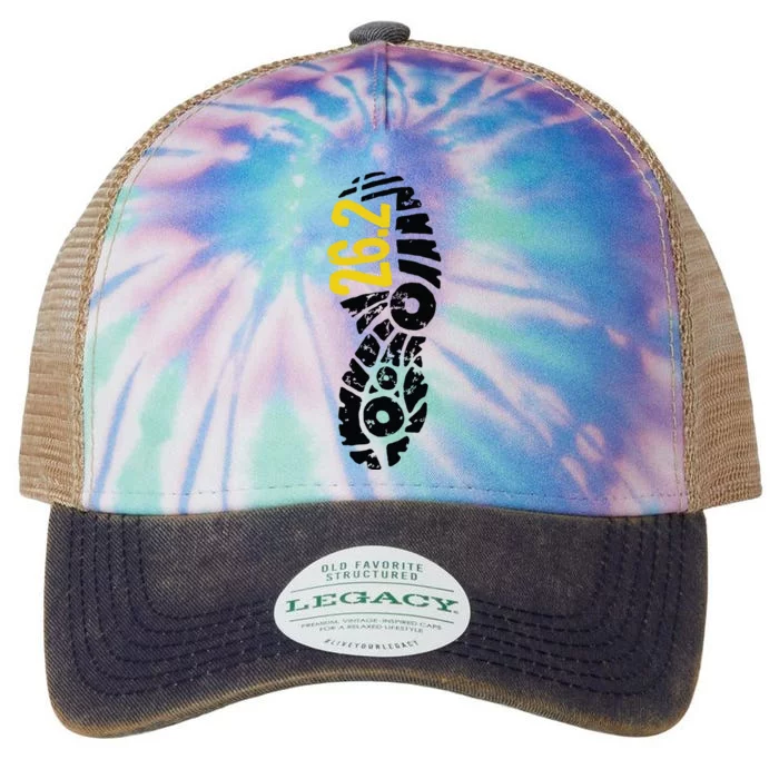 262 Marathon Runner Footprint Legacy Tie Dye Trucker Hat