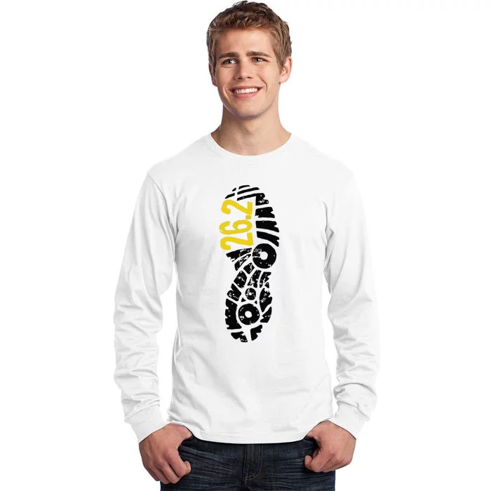 262 Marathon Runner Footprint Tall Long Sleeve T-Shirt