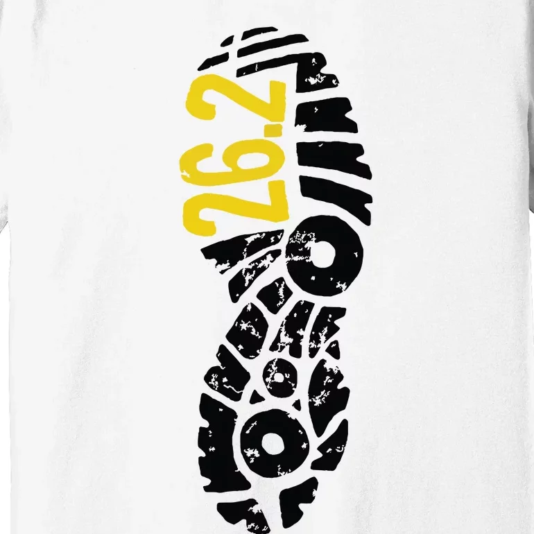 262 Marathon Runner Footprint Premium T-Shirt