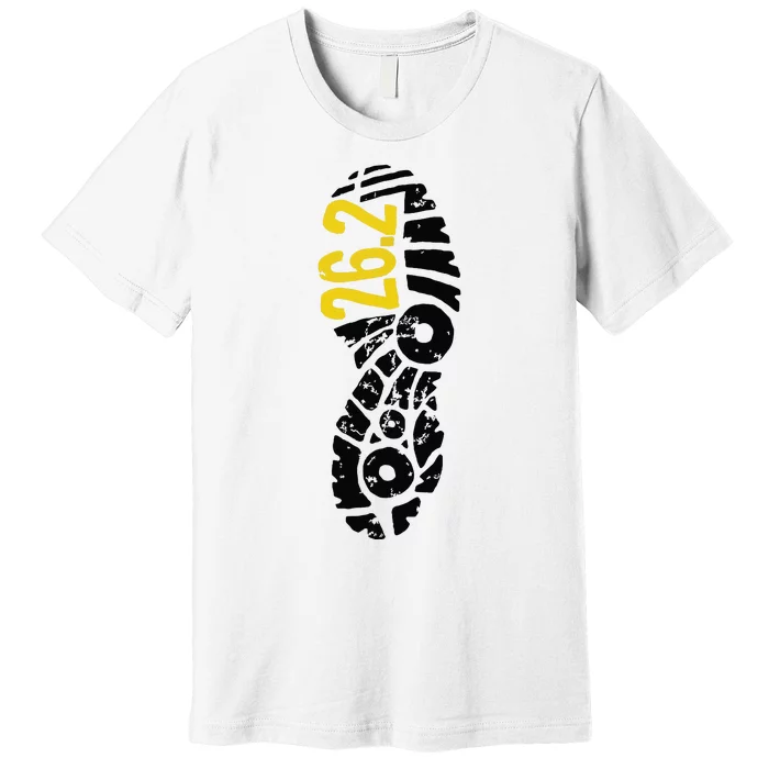 262 Marathon Runner Footprint Premium T-Shirt