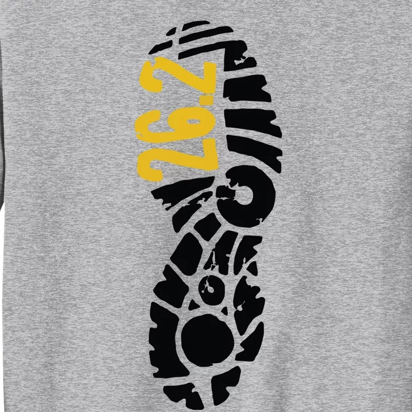 262 Marathon Runner Footprint Tall Sweatshirt