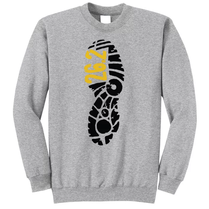 262 Marathon Runner Footprint Tall Sweatshirt