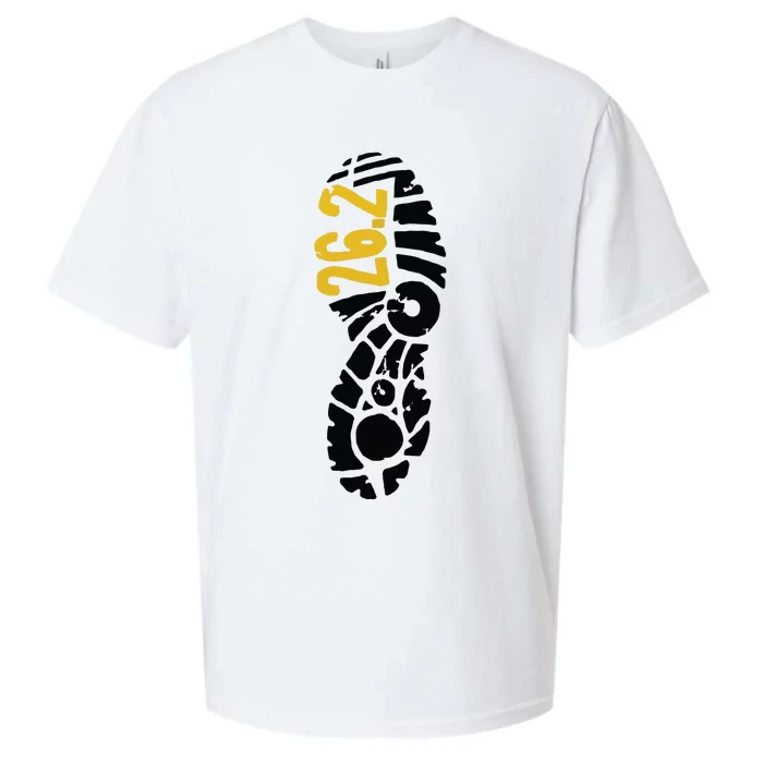 262 Marathon Runner Footprint Sueded Cloud Jersey T-Shirt