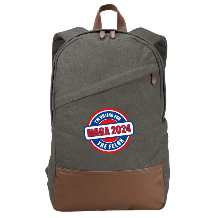 2024 Maga Trump Supporter Cotton Canvas Backpack