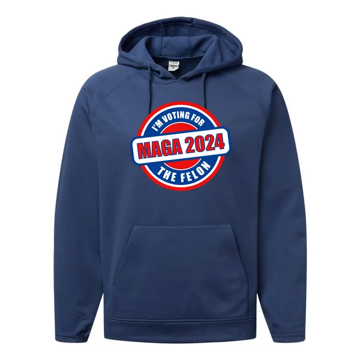 2024 Maga Trump Supporter Performance Fleece Hoodie