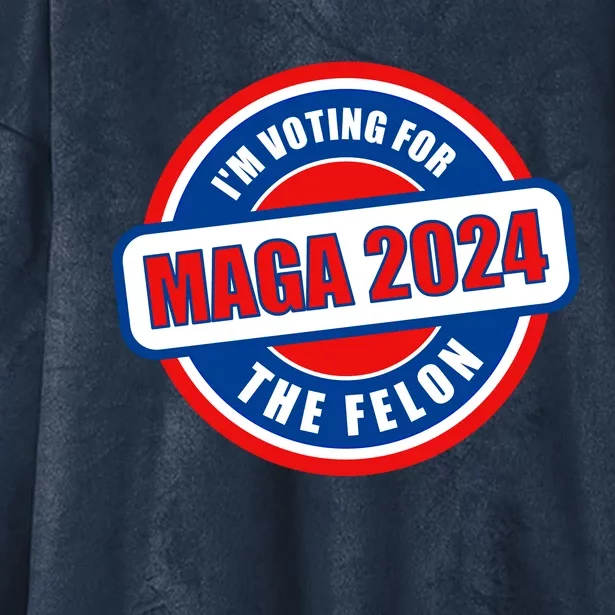 2024 Maga Trump Supporter Hooded Wearable Blanket