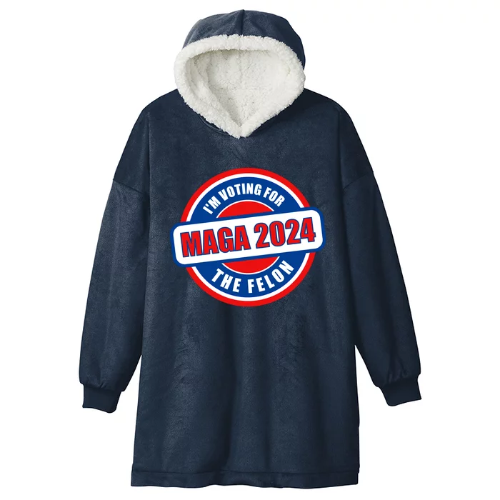 2024 Maga Trump Supporter Hooded Wearable Blanket