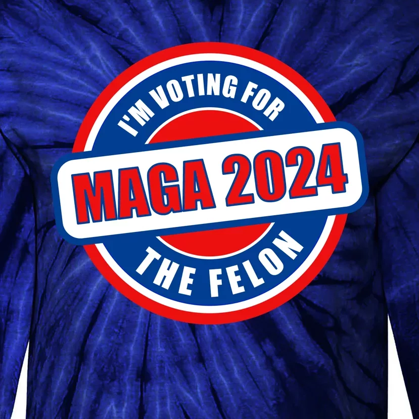 2024 Maga Trump Supporter Tie-Dye Long Sleeve Shirt