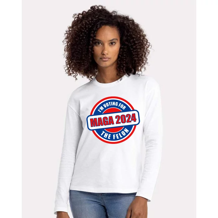 2024 Maga Trump Supporter Womens Cotton Relaxed Long Sleeve T-Shirt