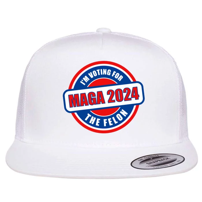 2024 Maga Trump Supporter Flat Bill Trucker Hat