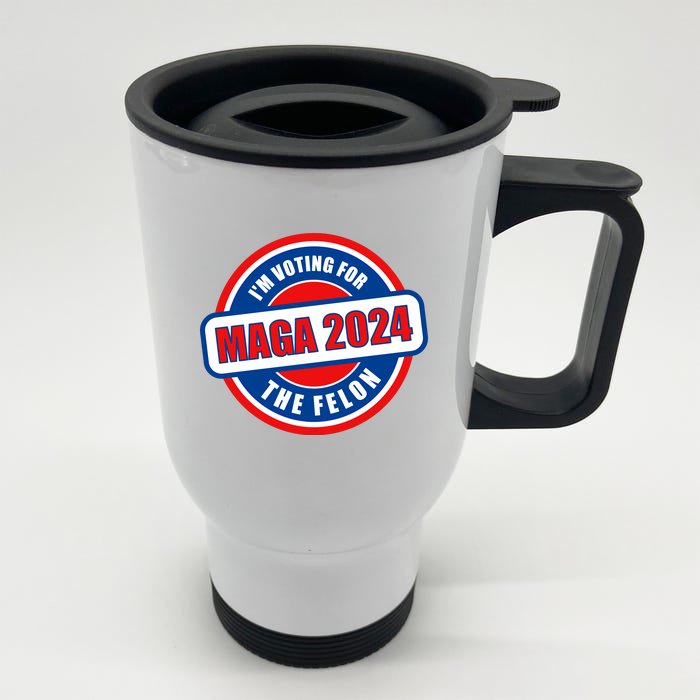 2024 Maga Trump Supporter Front & Back Stainless Steel Travel Mug