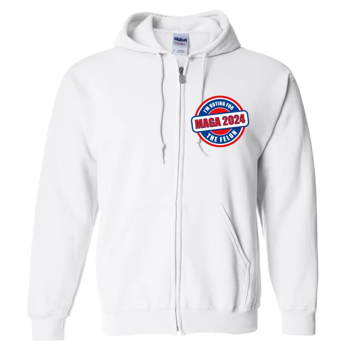 2024 Maga Trump Supporter Full Zip Hoodie