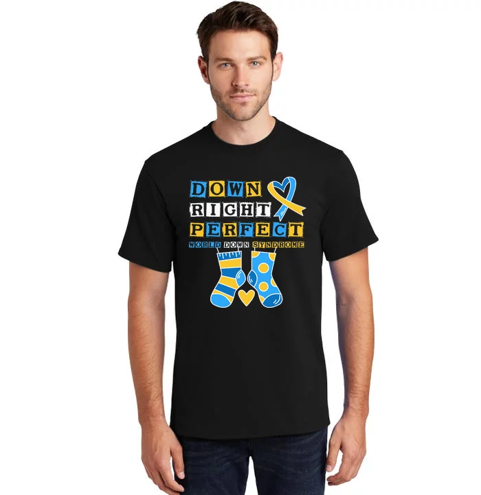 21 March World Down Syndrome Day Awareness Socks Tall T-Shirt