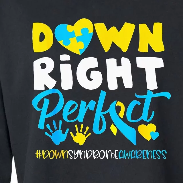 21 March World Down Syndrome Day Awareness Socks Cropped Pullover Crew