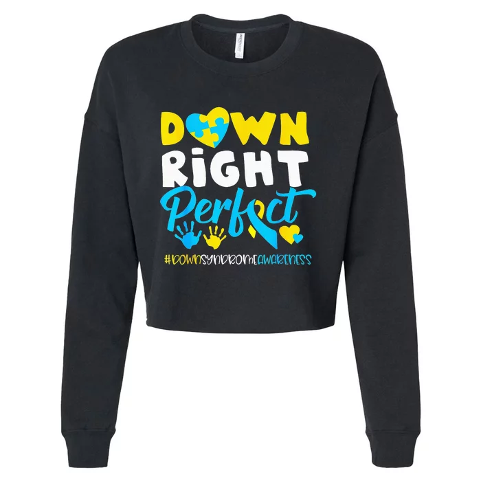 21 March World Down Syndrome Day Awareness Socks Cropped Pullover Crew