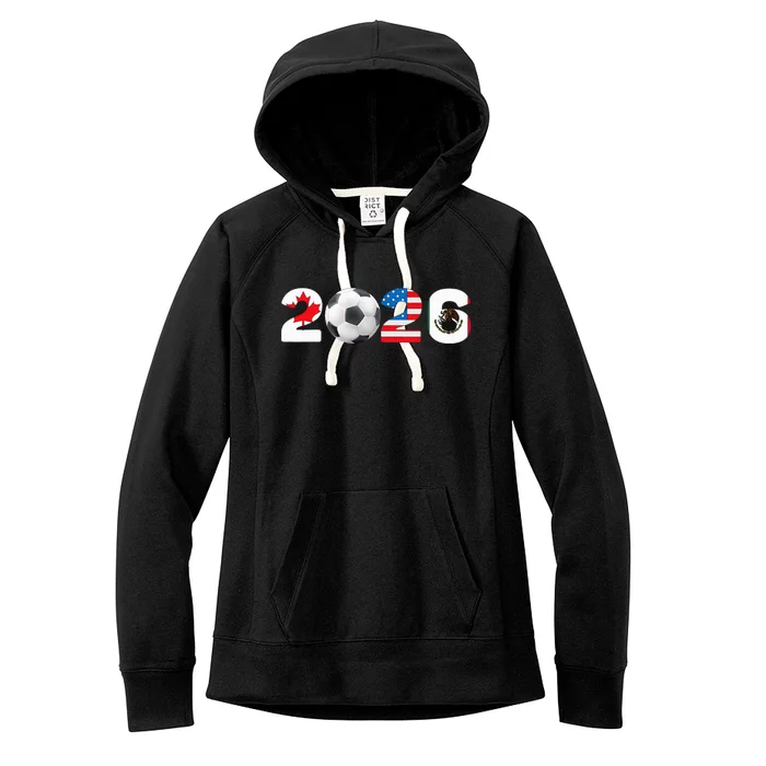 2026 North America Football Massive Event Soccer Ball Women's Fleece Hoodie