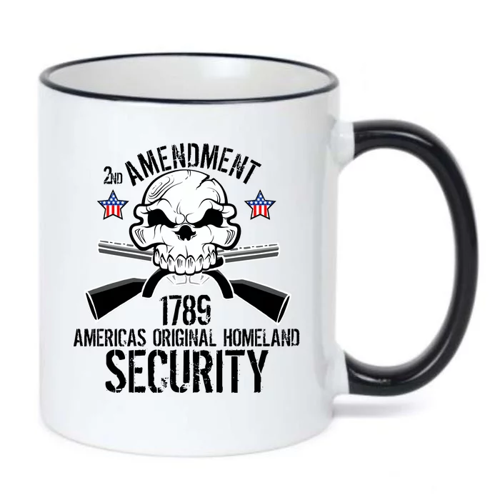 2nd Amendment 1789 Homeland Security Black Color Changing Mug