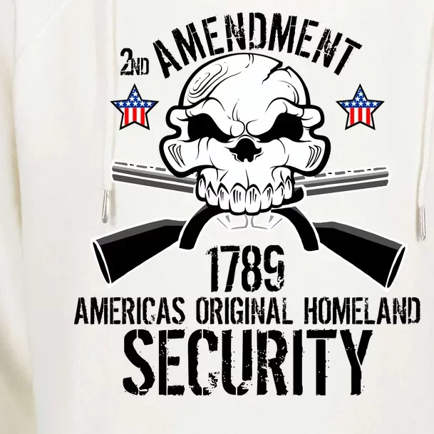 2nd Amendment 1789 Homeland Security Womens Funnel Neck Pullover Hood