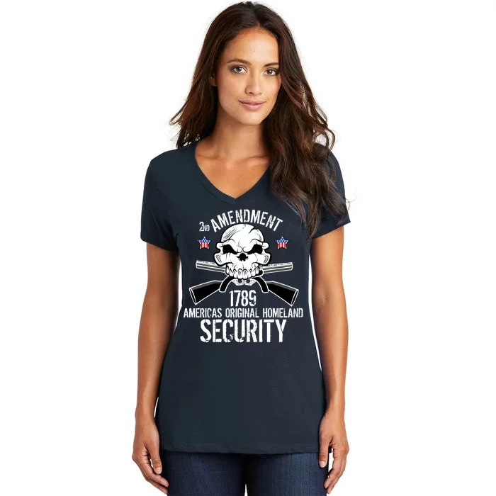 2nd Amendment 1789 Homeland Security Women's V-Neck T-Shirt