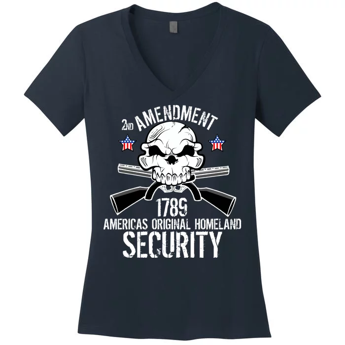 2nd Amendment 1789 Homeland Security Women's V-Neck T-Shirt