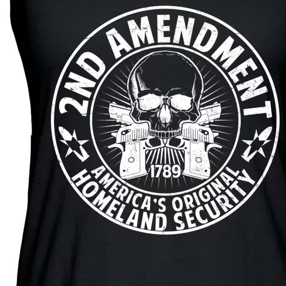 2nd Amendment America's Original Homeland Security Ladies Essential Flowy Tank