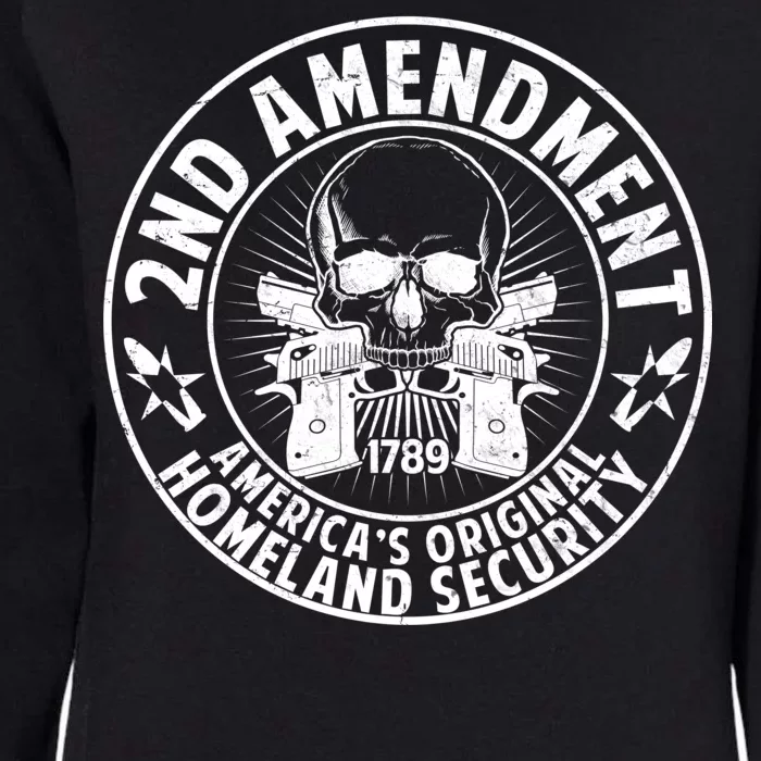 2nd Amendment America's Original Homeland Security Womens California Wash Sweatshirt