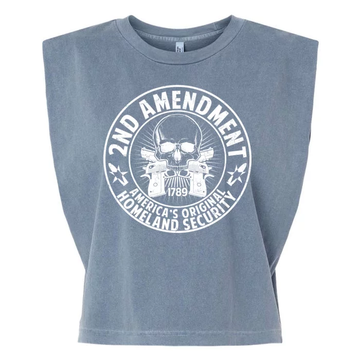 2nd Amendment America's Original Homeland Security Garment-Dyed Women's Muscle Tee