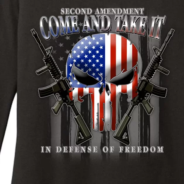 2nd Amendment Come And Take It In Defense Of Freedom Womens CVC Long Sleeve Shirt