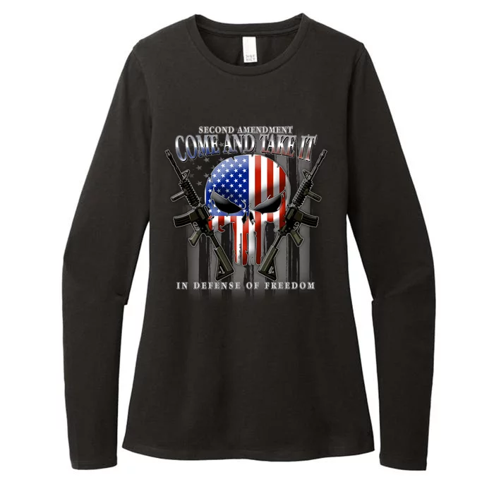 2nd Amendment Come And Take It In Defense Of Freedom Womens CVC Long Sleeve Shirt