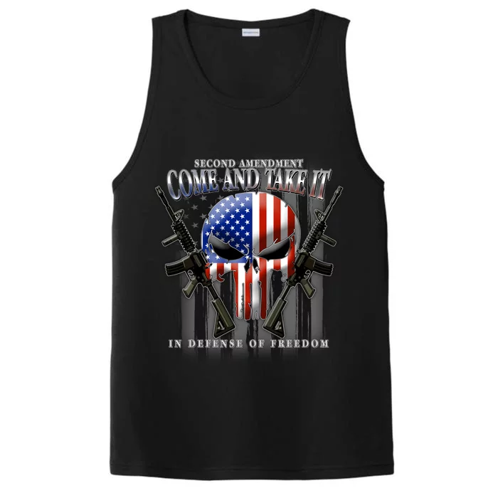 2nd Amendment Come And Take It In Defense Of Freedom Performance Tank