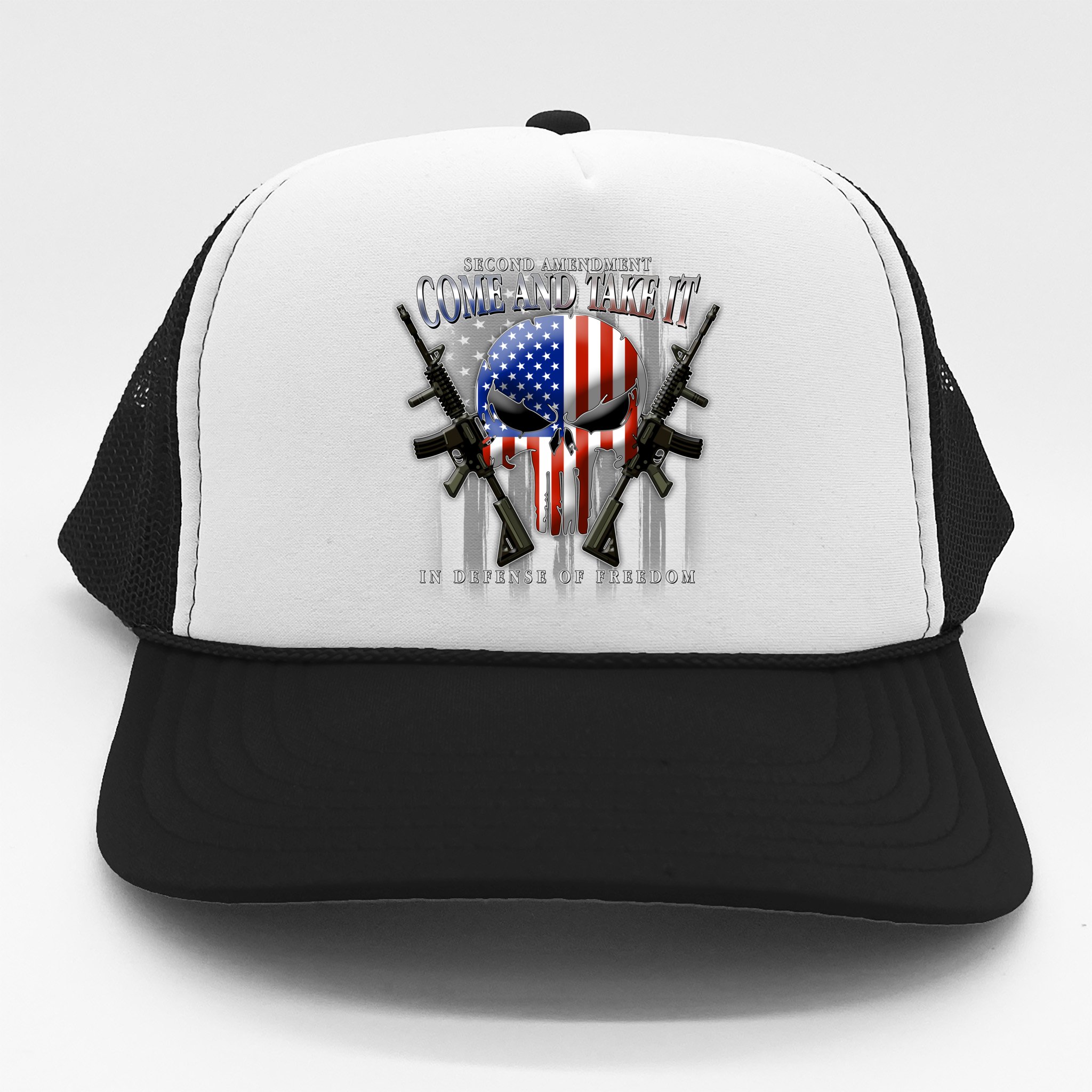 American Flag Hat USA America Freedom Guns 2nd Amendment Patriotic Baseball Cap