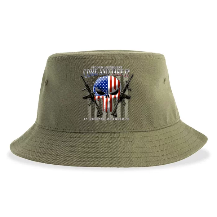 2nd Amendment Come And Take It In Defense Of Freedom Sustainable Bucket Hat