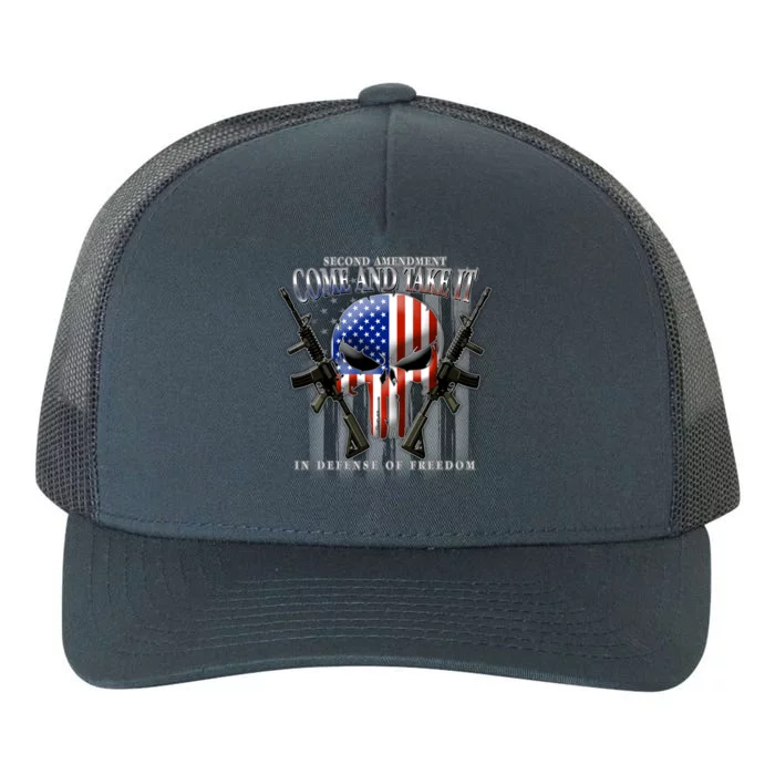 2nd Amendment Come And Take It In Defense Of Freedom Yupoong Adult 5-Panel Trucker Hat