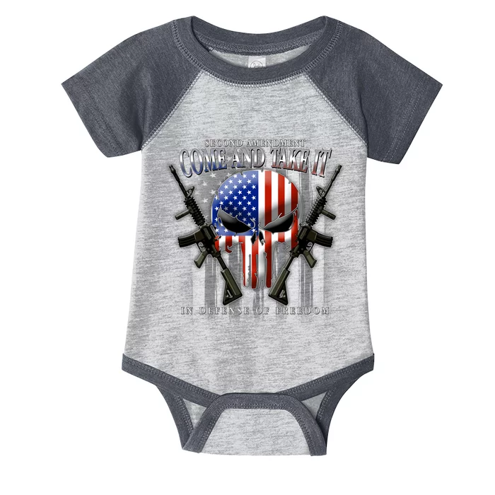 2nd Amendment Come And Take It In Defense Of Freedom Infant Baby Jersey Bodysuit