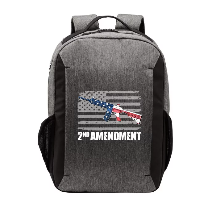 2nd Amendment Distressed American Flag Vector Backpack