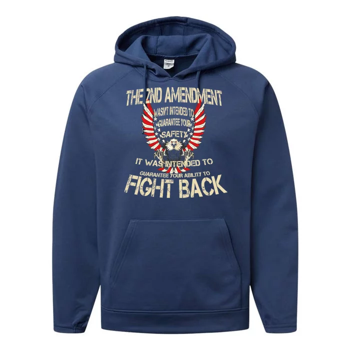 2nd Amendment Fight Back Performance Fleece Hoodie