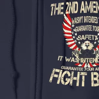 2nd Amendment Fight Back Full Zip Hoodie