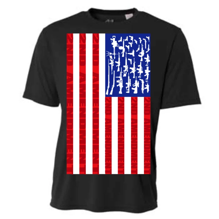 2nd Amendment Flag Cooling Performance Crew T-Shirt