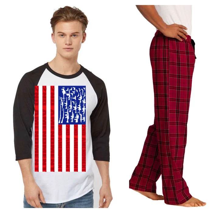 2nd Amendment Flag Raglan Sleeve Pajama Set