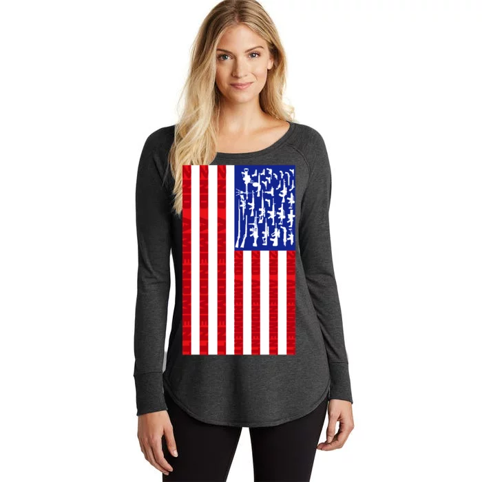 2nd Amendment Flag Women's Perfect Tri Tunic Long Sleeve Shirt