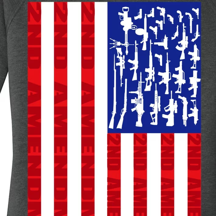 2nd Amendment Flag Women's Perfect Tri Tunic Long Sleeve Shirt