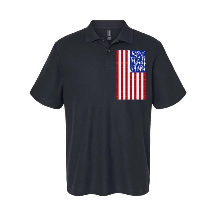 2nd Amendment Flag Softstyle Adult Sport Polo