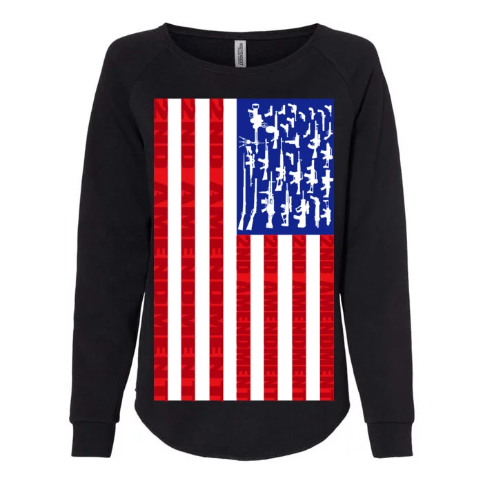 2nd Amendment Flag Womens California Wash Sweatshirt