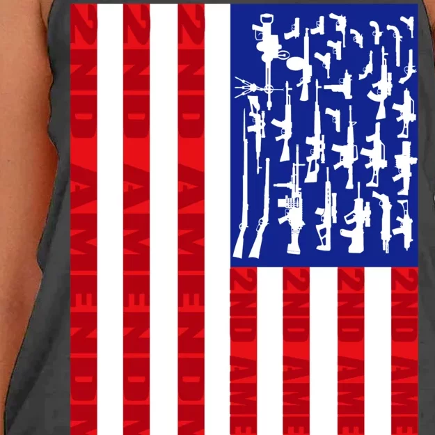 2nd Amendment Flag Women's Knotted Racerback Tank