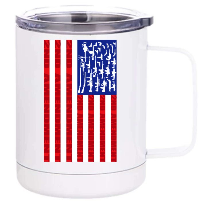 2nd Amendment Flag Front & Back 12oz Stainless Steel Tumbler Cup